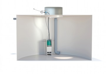 Výhodný set 2v1 LDW, nádrž k obetonování kruhová 9 m³